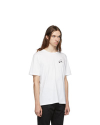 Saint Laurent White Radio Print T Shirt