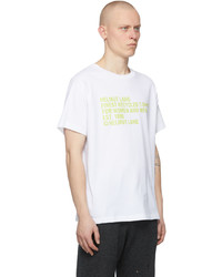 Helmut Lang White Recycled Jersey T Shirt