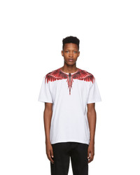 Marcelo Burlon County of Milan White Red Ghost Wings T Shirt