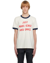 Nudie Jeans White Ricky Sense Dance T Shirt