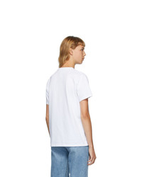 Ganni White Rose T Shirt