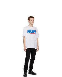 DSQUARED2 White Run Slouch T Shirt