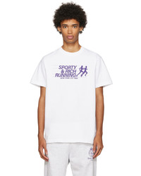 Sporty & Rich White Running T Shirt