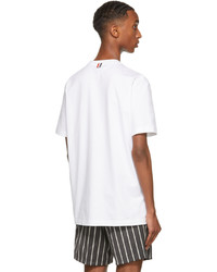 Thom Browne White Rwb Stripe T Shirt