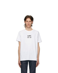 A.P.C. White S T Shirt
