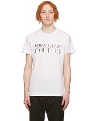 VERSACE JEANS COUTURE White Silver T Shirt