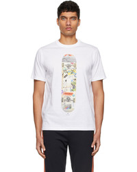 Ps By Paul Smith White Skateboard T Shirt