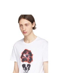 Alexander McQueen White Skull T Shirt