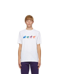 Ps By Paul Smith White Slim Fit Goats T Shirt