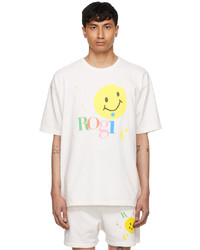 ROGIC White Smiley Face T Shirt