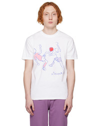KidSuper White Soccer Dance T Shirt