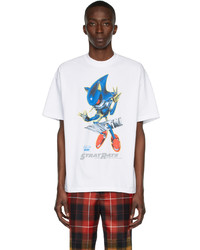 Stray Rats White Sonic The Hedgehog Edition Metal Sonic T Shirt