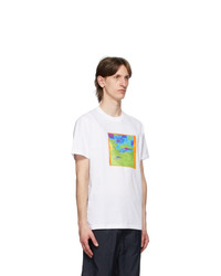 Ps By Paul Smith White Space Print T Shirt