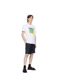 Ps By Paul Smith White Space Print T Shirt