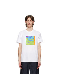 Ps By Paul Smith White Space Print T Shirt