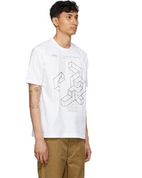 Junya Watanabe White Spin Adventures In Typography Issue 01 T Shirt