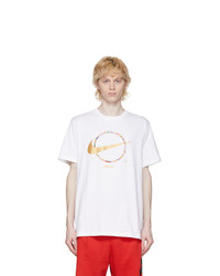 Nike White Sportswear Preheat Swoosh T Shirt