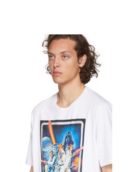 Etro White Star Wars Edition Poster T Shirt