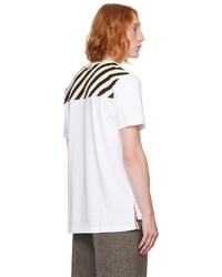 Thom Browne White Striped T Shirt