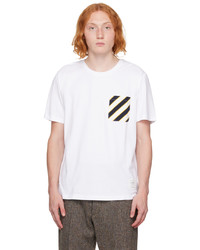 Thom Browne White Striped T Shirt