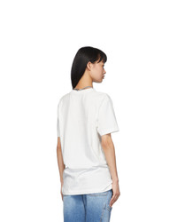 Heron Preston White Style Dots T Shirt