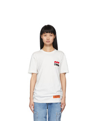 Heron Preston White Style Dots T Shirt