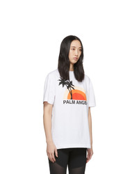 Palm Angels White Sunset T Shirt
