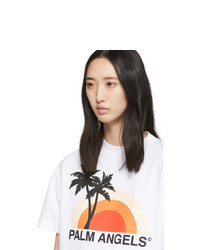 Palm Angels White Sunset T Shirt