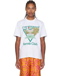 Casablanca White Tennis Club Icon T Shirt