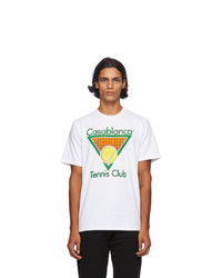 Casablanca White Tennis Club T Shirt