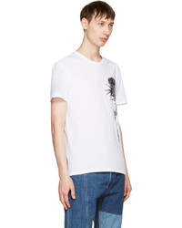 Alexander McQueen White Thistle T Shirt