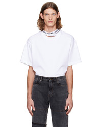 Y/Project White Three Collar T Shirt