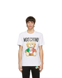 Moschino White Toy Italian Teddy Bear T Shirt