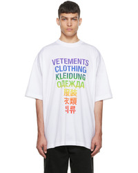 Vetements White Translation T Shirt