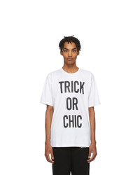Moschino White Trick Or Chic T Shirt