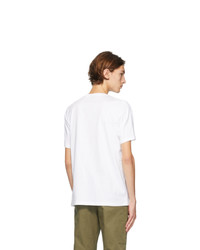 Ps By Paul Smith White Trippy Skull T Shirt