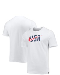 Nike White Us Soccer Swoosh T Shirt