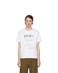 Kenzo White Vintage Classic Fit T Shirt