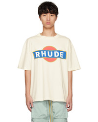 Rhude White Vintage Racer T Shirt