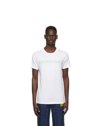 Helmut Lang White Web Standard T Shirt