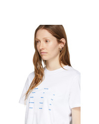 Proenza Schouler White White Label Address Logo T Shirt