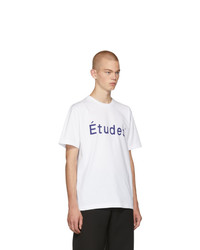 Études White Wonder Logo T Shirt