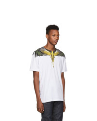 Marcelo Burlon County of Milan White Yellow Wings T Shirt