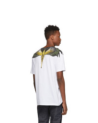 Marcelo Burlon County of Milan White Yellow Wings T Shirt