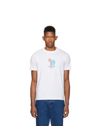 Ps By Paul Smith White Zebra Made T Shirt