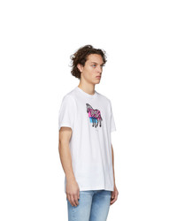 Ps By Paul Smith White Zebra T Shirt