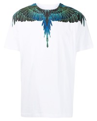 Marcelo Burlon County of Milan Wings Print Crew Neck T Shirt