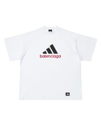 Balenciaga X Adidas Logo Print T Shirt