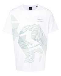 Hackett X Aston Martin Geometric Print T Shirt