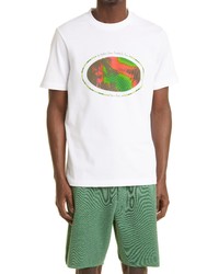 Farah X Bianca Saunders Uptown Organic Cotton Graphic Tee In 104 White At Nordstrom